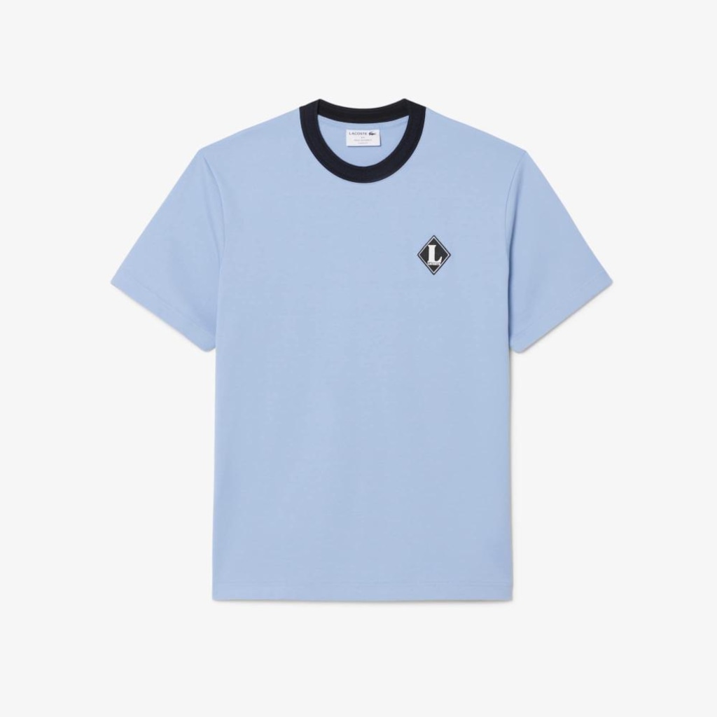 Imagem 3 do produto Camiseta Lacoste Francesa com Detalhe de Distintivo Masculina