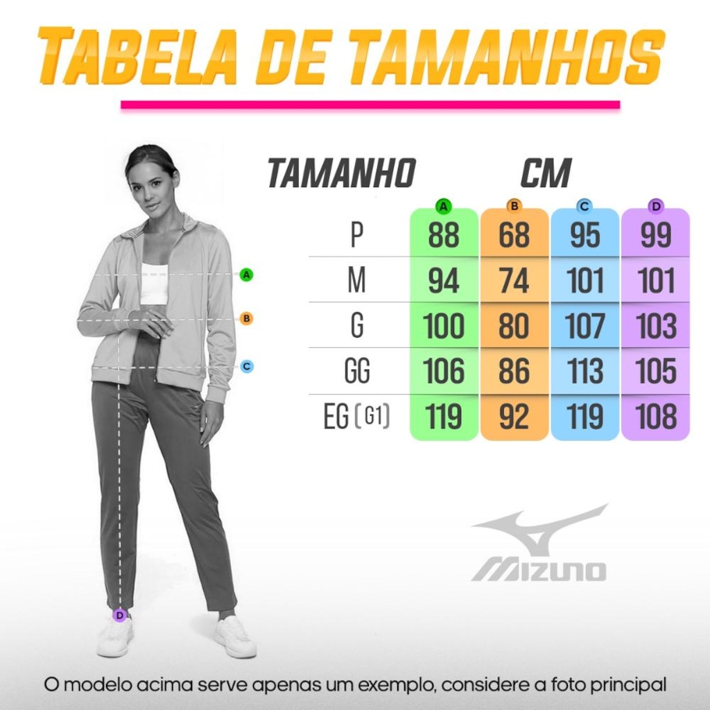 Imagem 4 do produto Conjunto Agasalho Mizuno Basic II Feminino