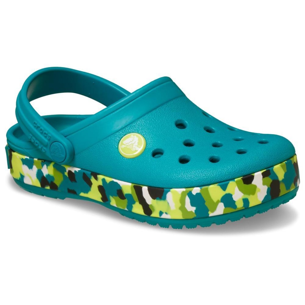Imagem 2 do produto Sandália Crocs Crocband Glow Confetti Band Clog T Turbo - Infantil