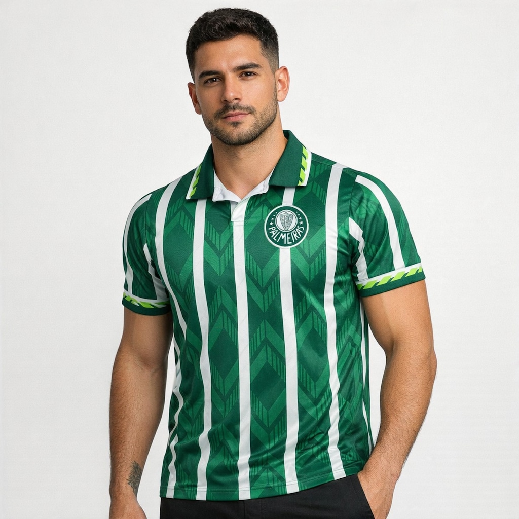 Imagem 2 do produto Camisa do Palmeiras Polo Retrô 1996 Betel - Masculina