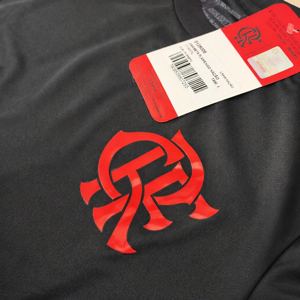 Imagem 3 do produto Camisa do Flamengo Nação Dark Betel - Infantil