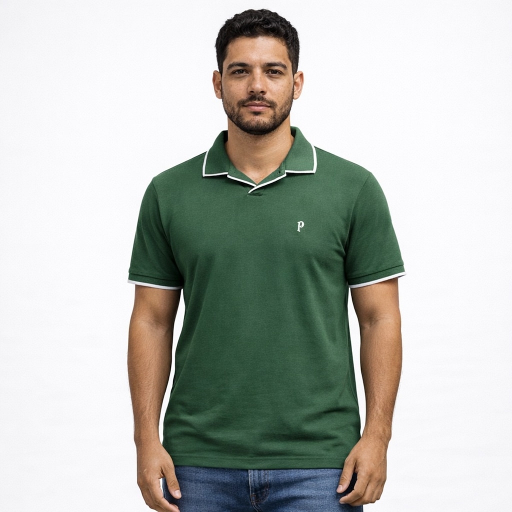 Imagem 2 do produto Camisa do Palmeiras Polo Palestra Gola V - Masculina