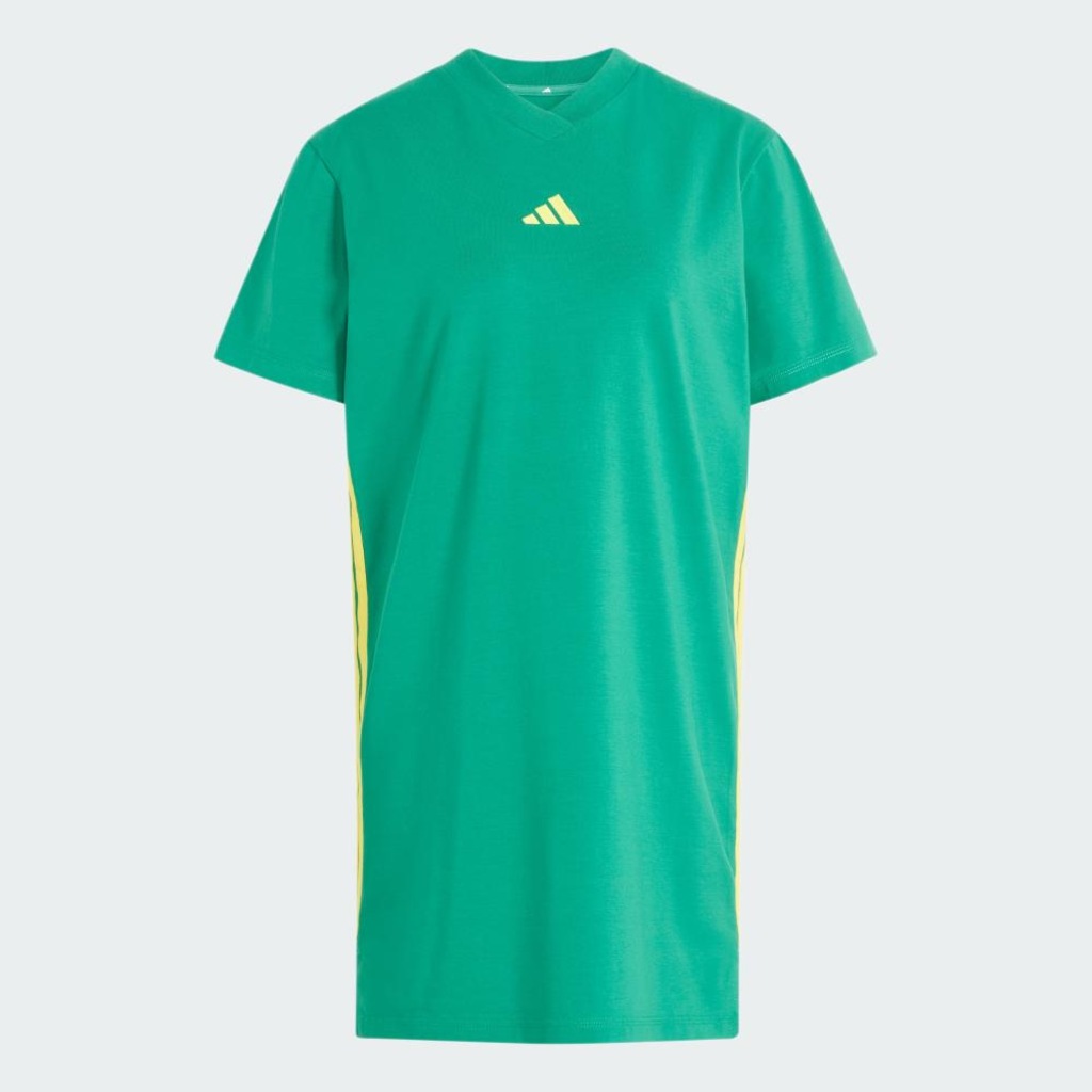 Imagem 2 do produto Vestido Camiseta adidas Essentials Três Listras em malha simples Feminino