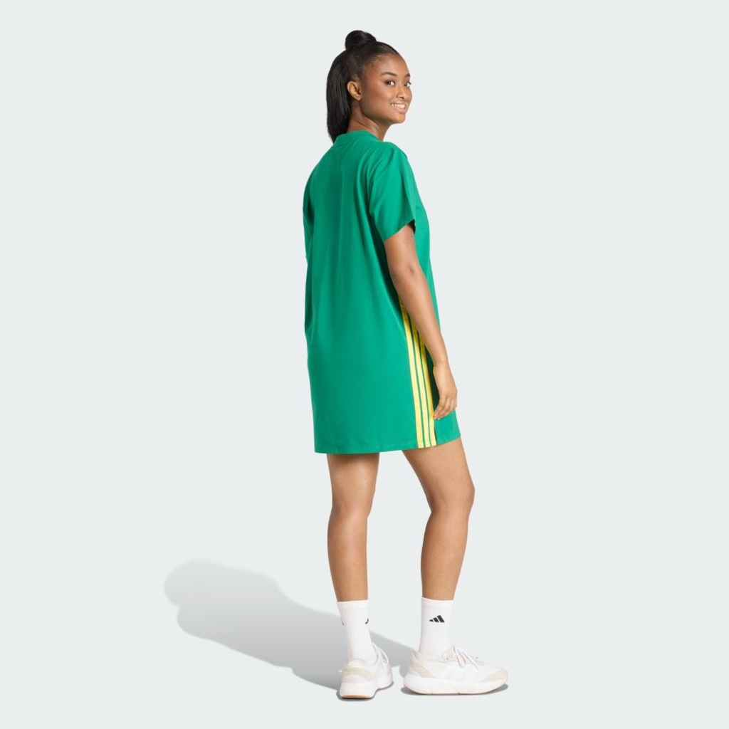 Imagem 3 do produto Vestido Camiseta adidas Essentials Três Listras em malha simples Feminino