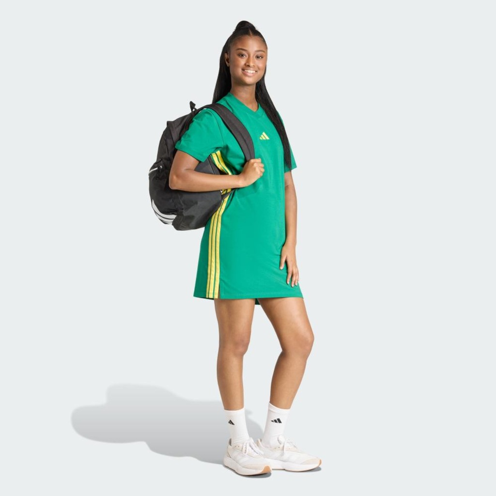 Imagem 4 do produto Vestido Camiseta adidas Essentials Três Listras em malha simples Feminino