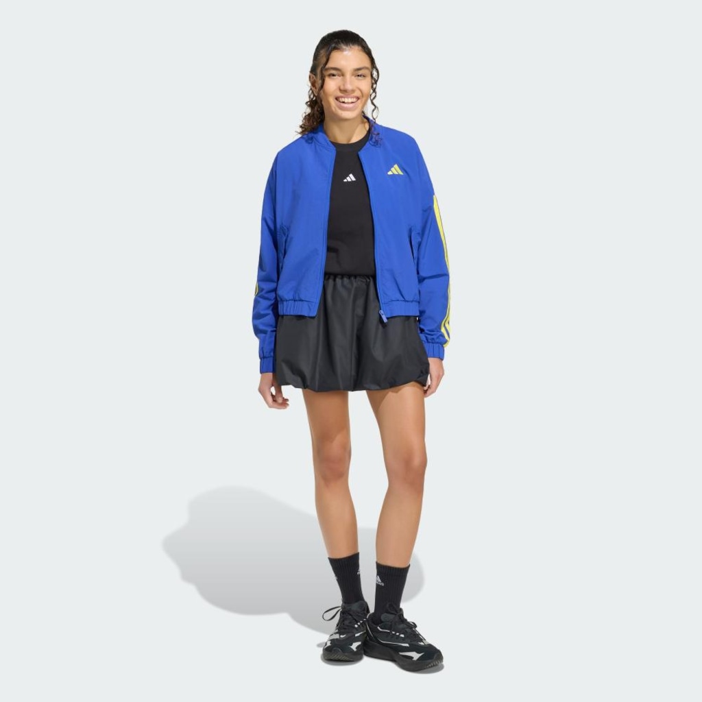 Imagem 4 do produto Jaqueta Corta-vento de Malha adidas Essentials Três Listras Feminina