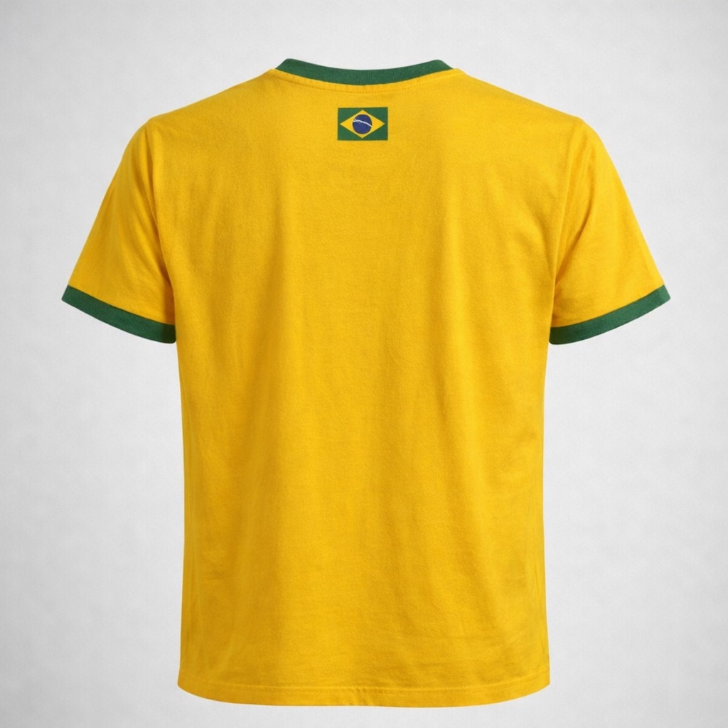 Imagem 4 do produto Camisa Brasil Retrô Símbolo Algodão RetrôMania - Masculina