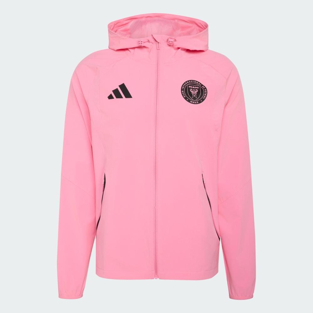 Imagem 2 do produto Jaqueta Corta-Vento Masculina Zíper Tiro Travel Inter Miami CF adidas