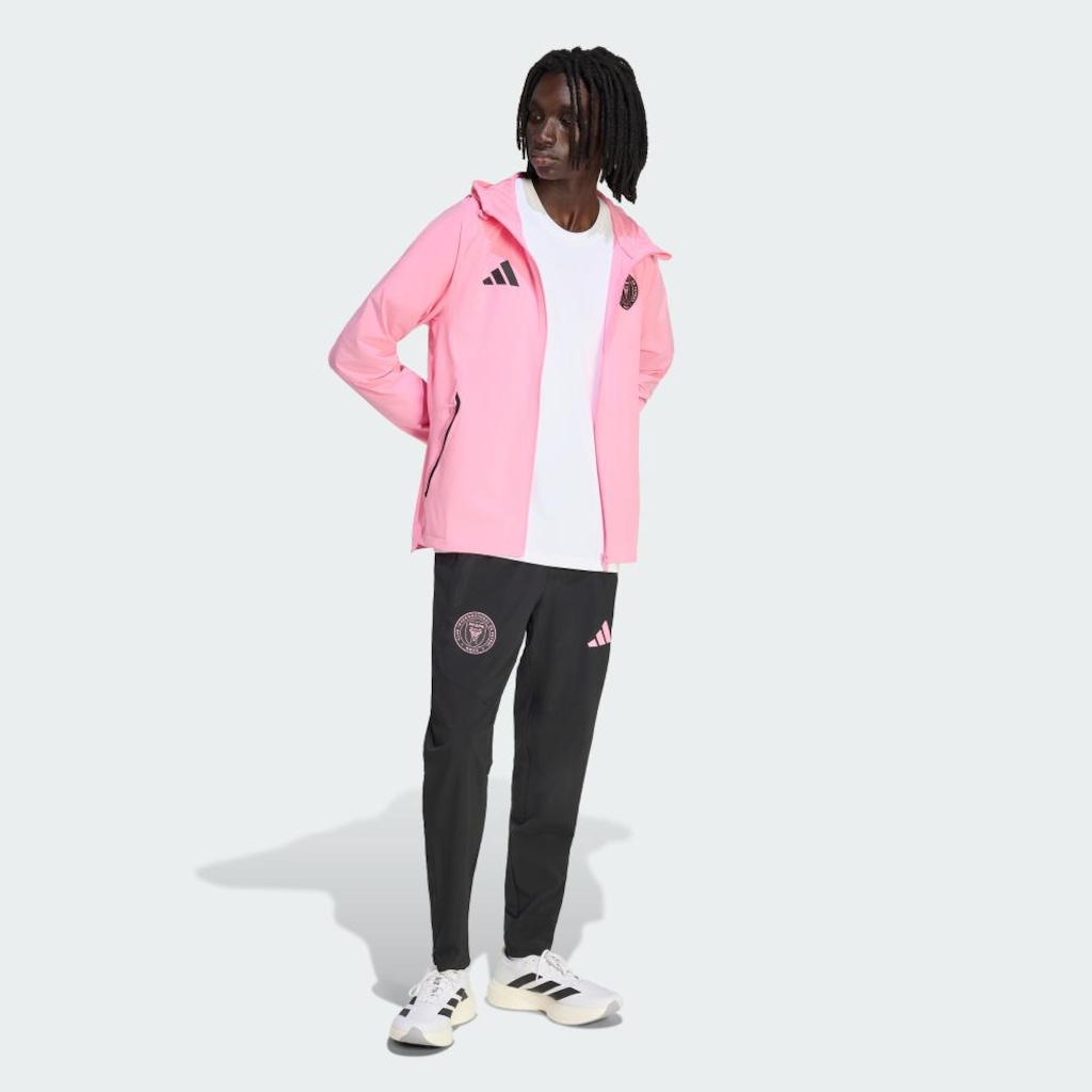 Imagem 4 do produto Jaqueta Corta-Vento Masculina Zíper Tiro Travel Inter Miami CF adidas