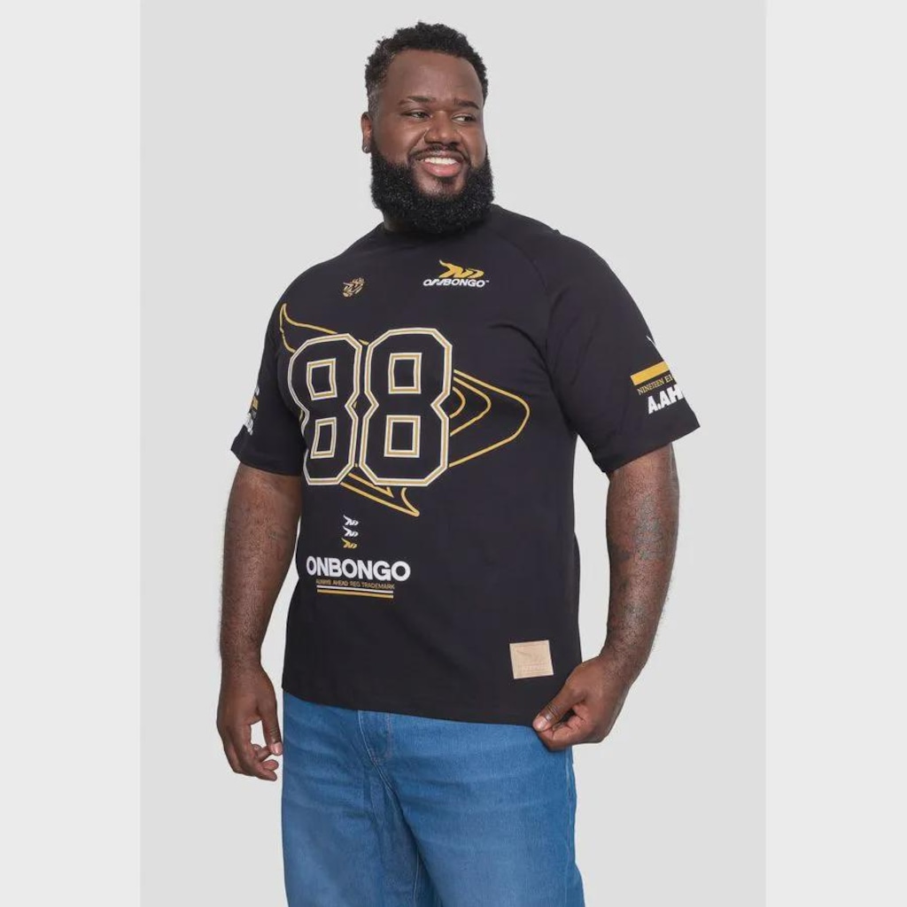 Imagem 5 do produto Camiseta Onbongo Oversize Especial Plus Size Masculino
