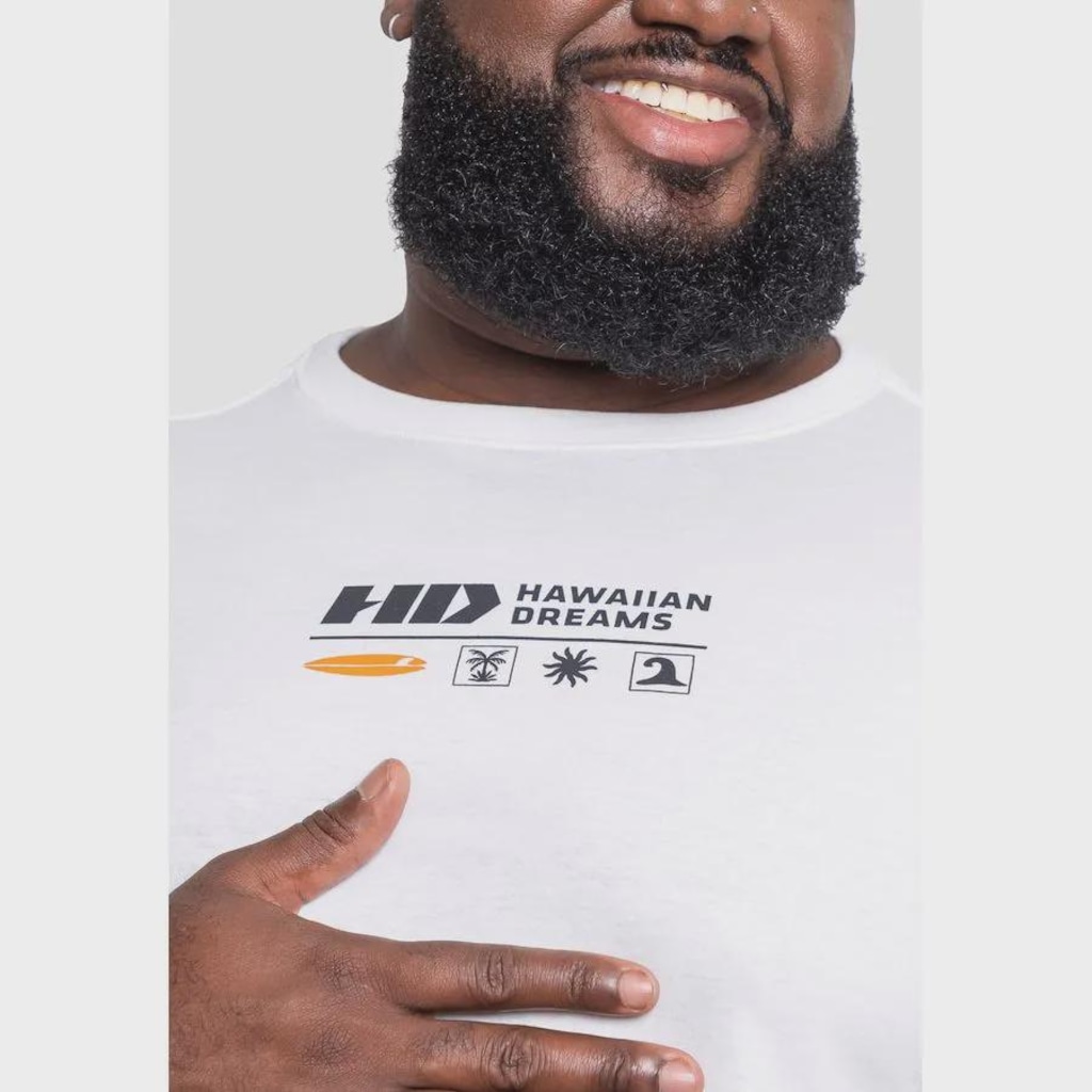 Imagem 3 do produto Camiseta HD Plus Size Estampada Globe Techno Masculino