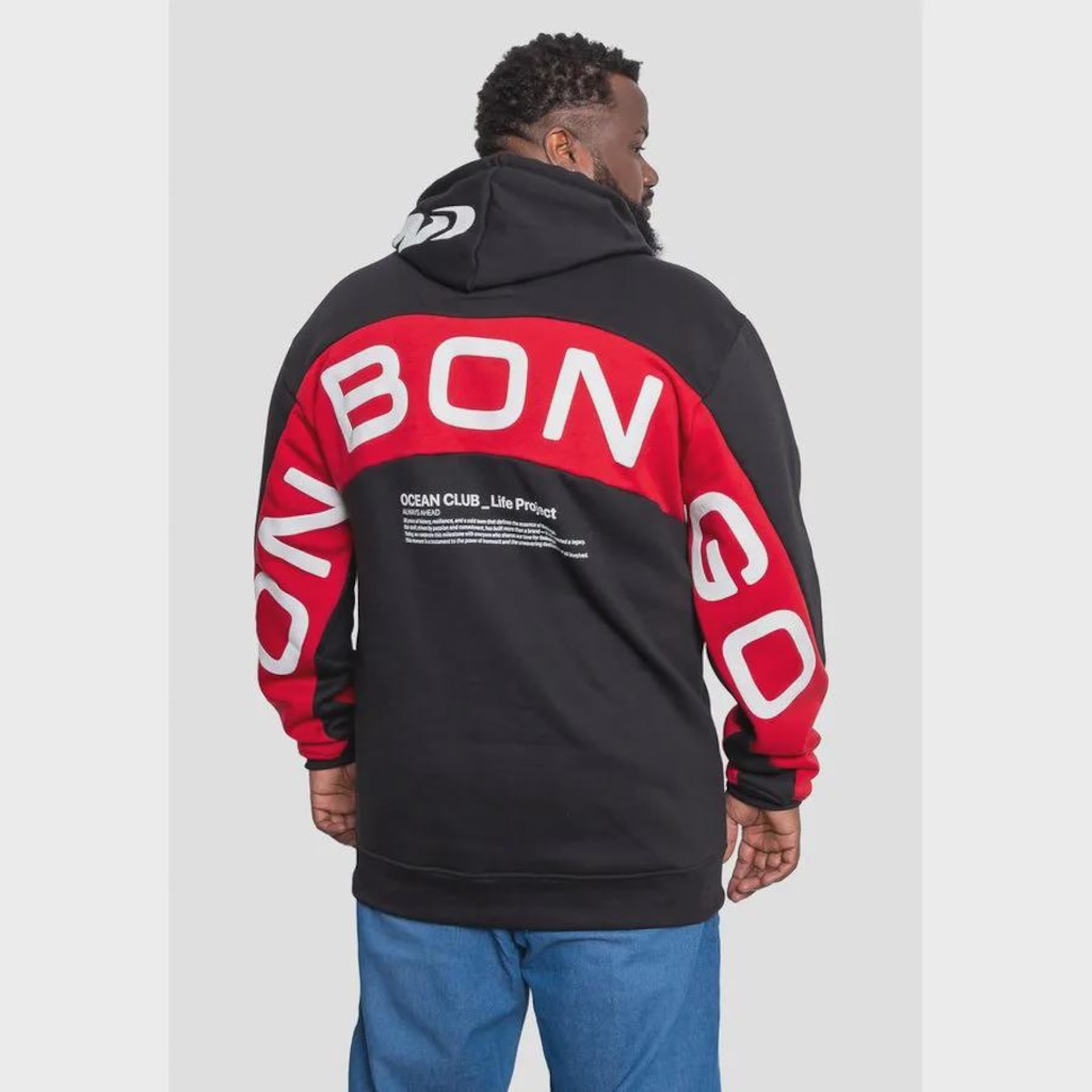 Imagem 2 do produto Moletom Onbongo Canguru Plus Size Masculino
