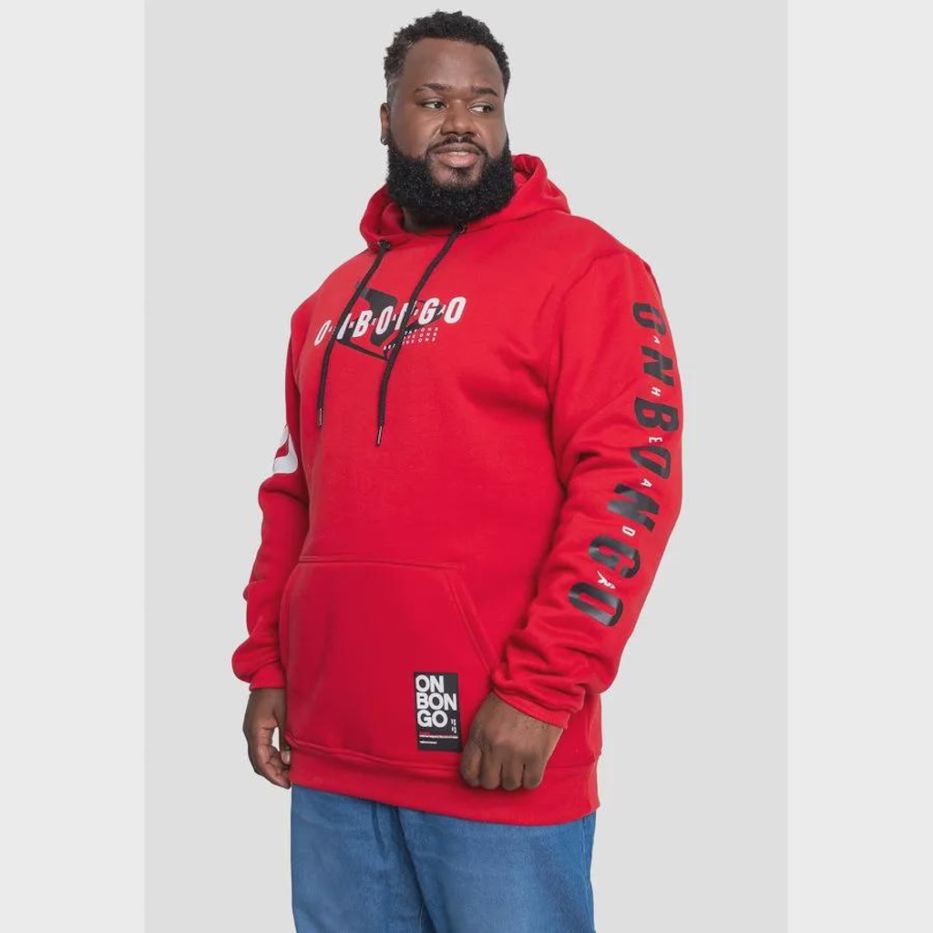 Imagem 5 do produto Moletom Onbongo Plus Size Canguru Masculino