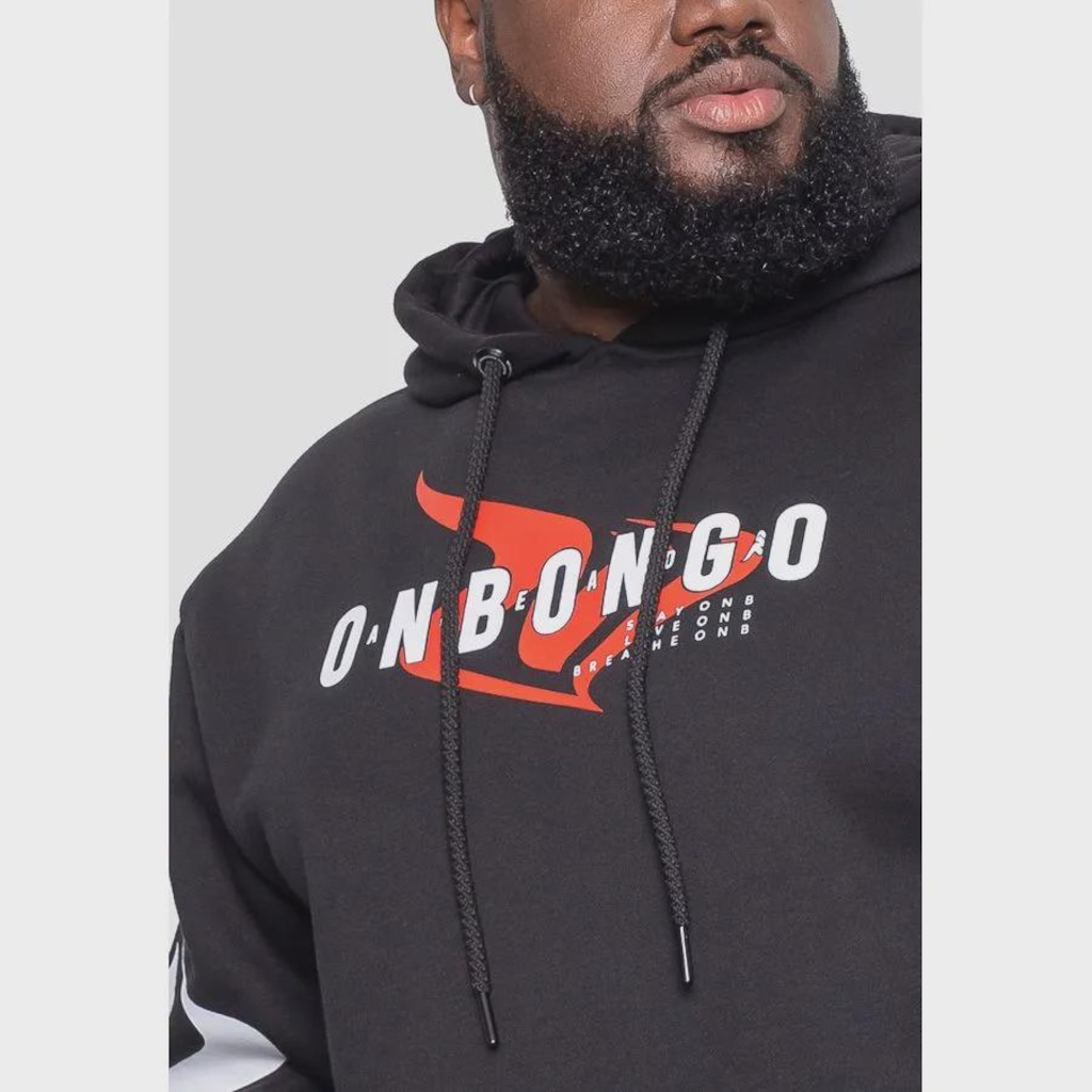 Imagem 3 do produto Moletom Onbongo Plus Size Canguru Masculino