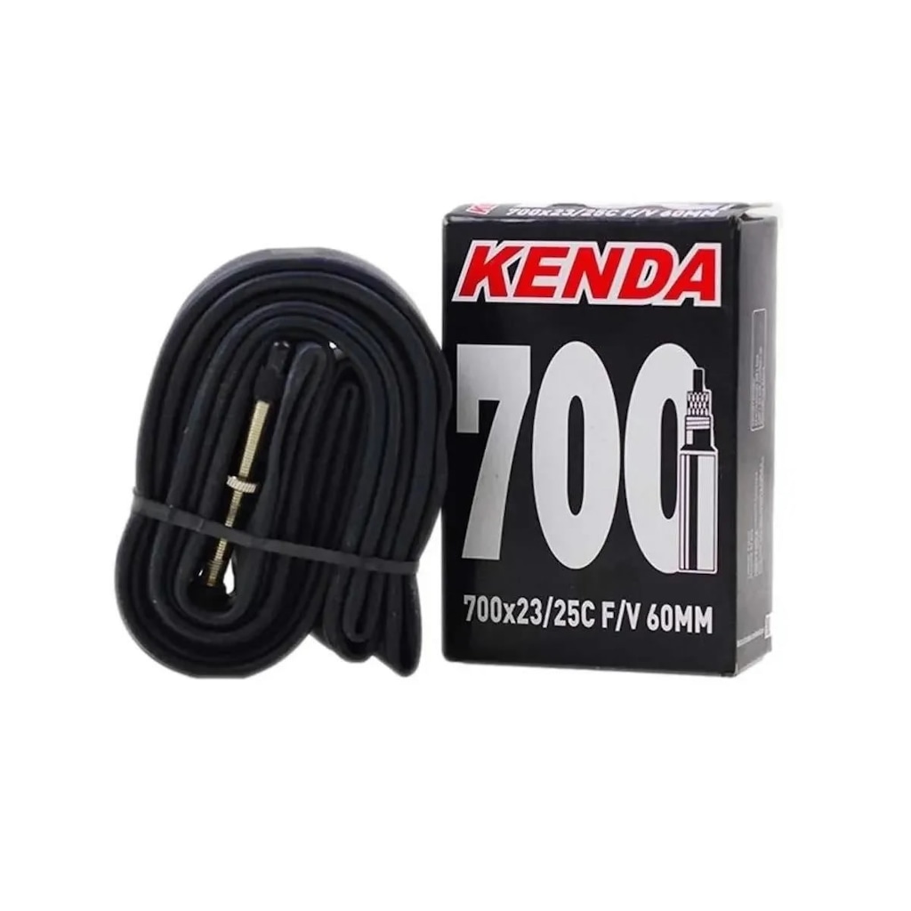 Imagem 2 do produto Kit de Câmara de ar com 6 Unidades 700 x 23/25 Kenda bico fino presta 60 mm