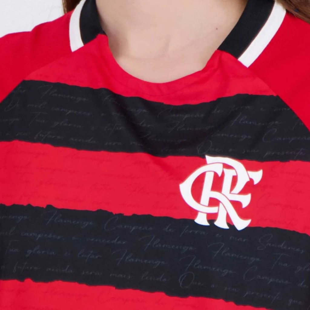 Imagem 4 do produto Camiseta do Flamengo Manto Raglan - Feminino