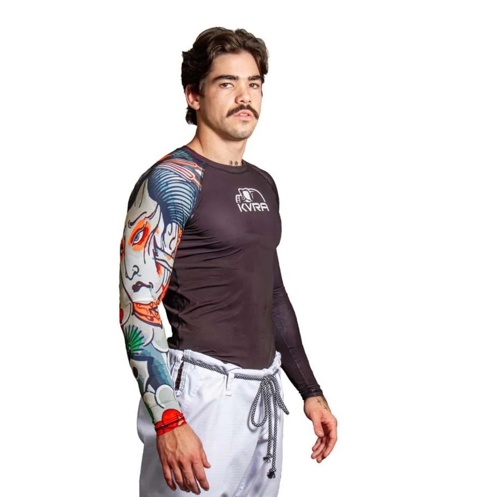 Imagem 2 do produto Camiseta Manga Longa Rash Guard Samurai KVRA HP - Unissex