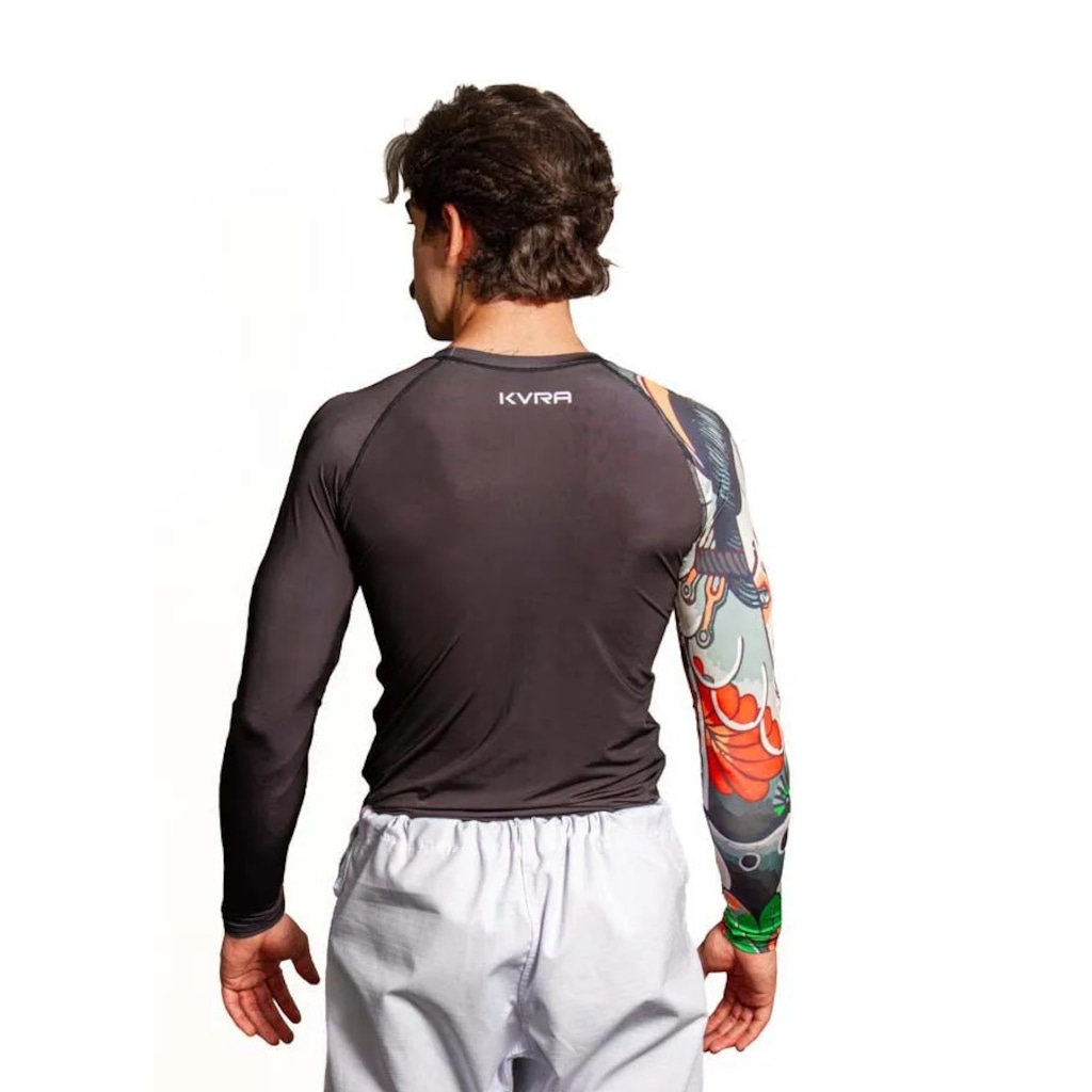 Imagem 4 do produto Camiseta Manga Longa Rash Guard Samurai KVRA HP - Unissex