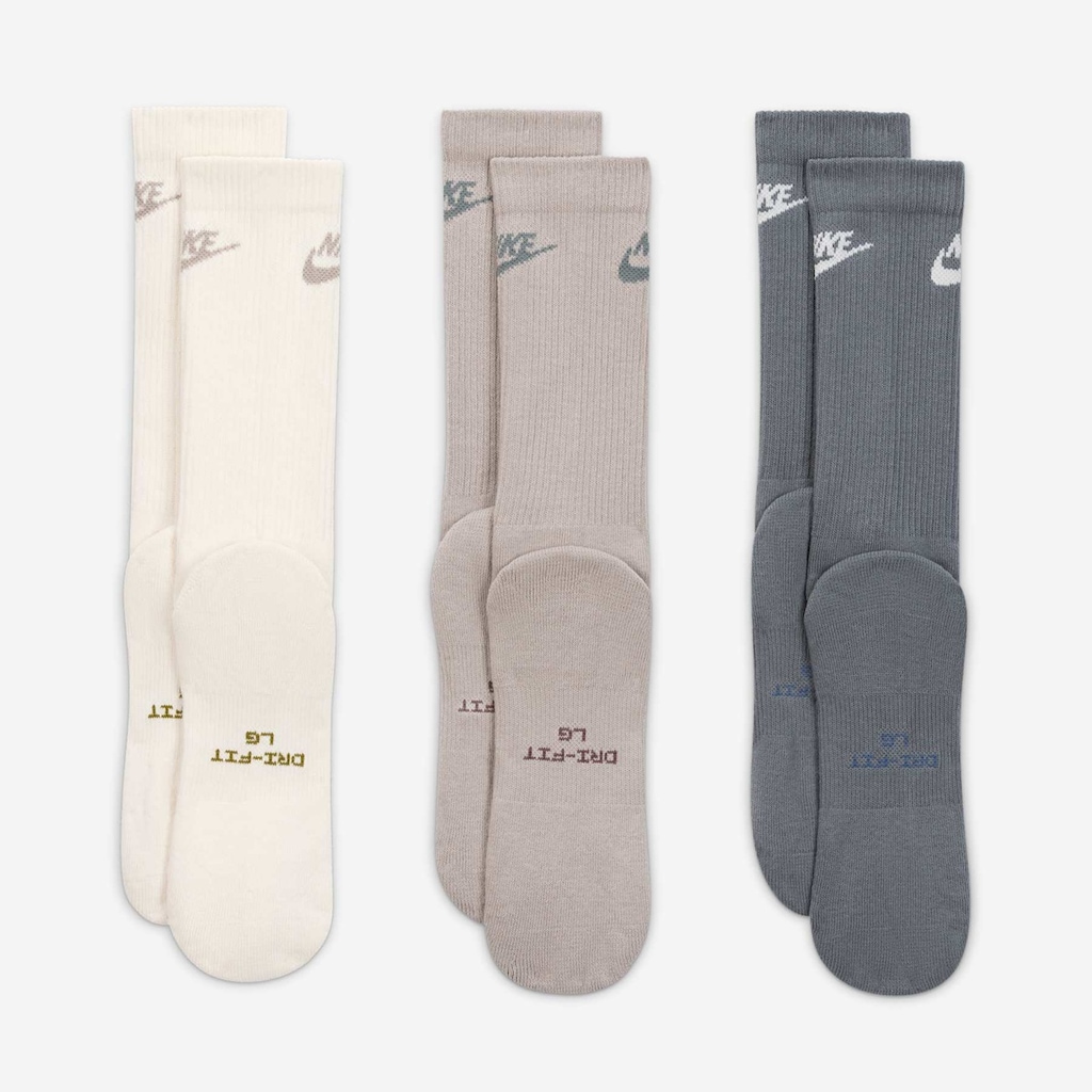 Imagem 3 do produto Meia Nike Everyday Elevate (3 Pares) Cano Médio Unissex