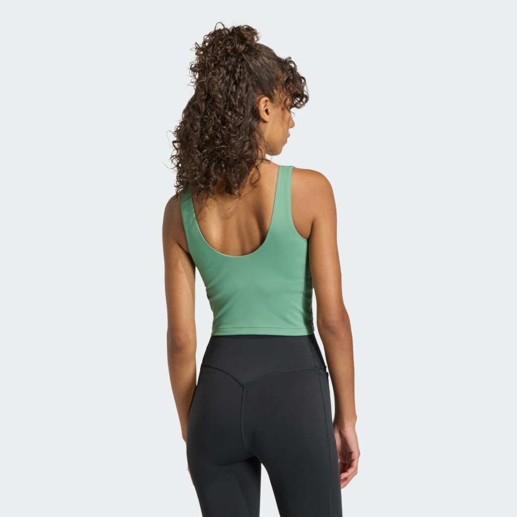 Imagem 3 do produto Camiseta Regata adidas Três Listras Studio All Me Light Suporte Feminina