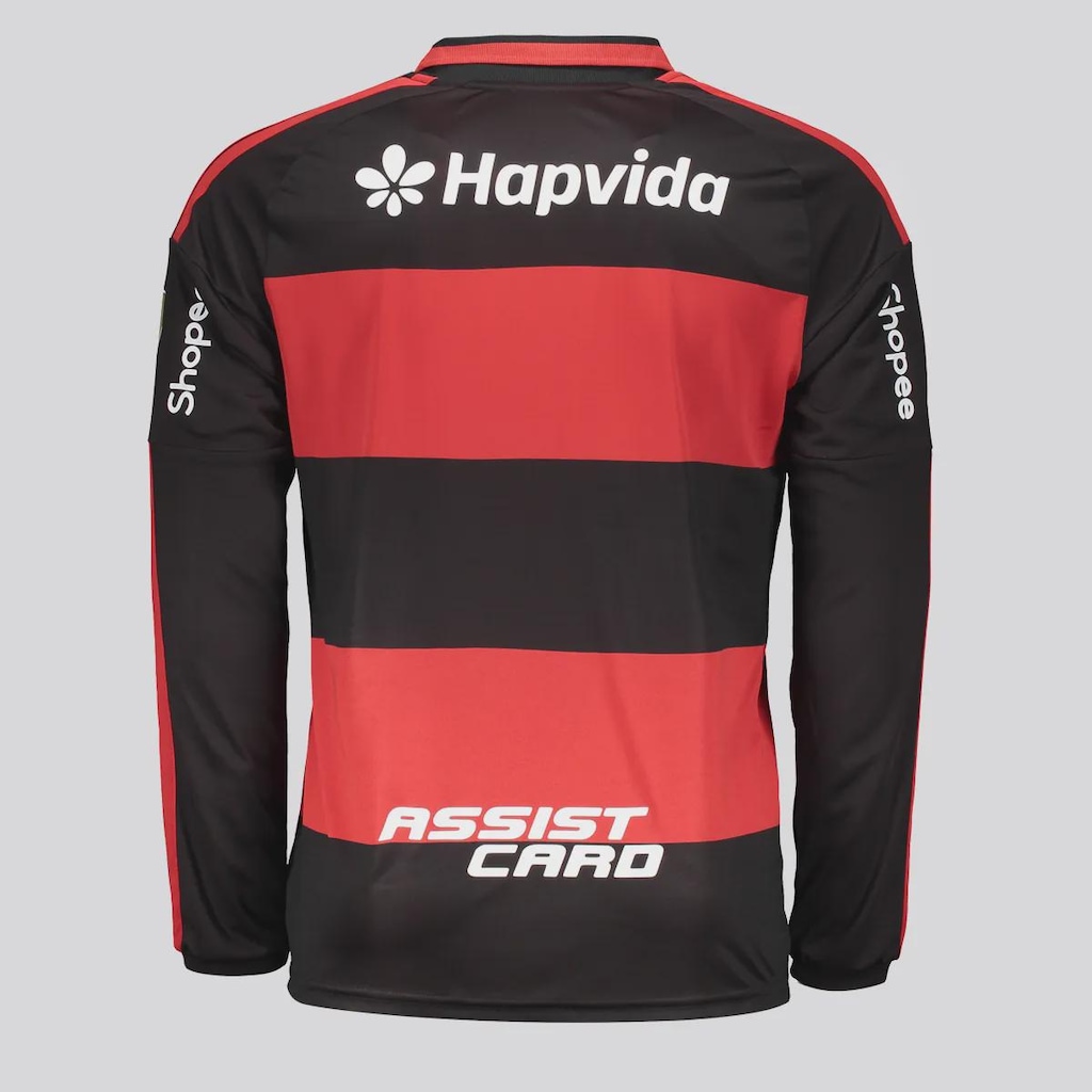 Imagem 5 do produto Camisa Do Flamengo I 2026 Manga Longa Campeão Libertadores 2025 adidas Masculina