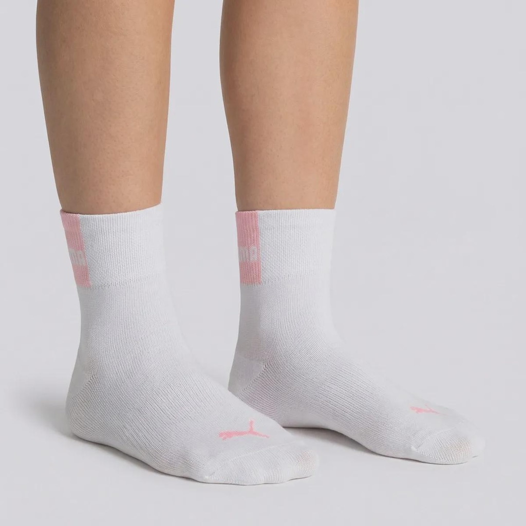 Imagem 5 do produto Kit Meia Puma Cano Médio 3 Pares Feminina