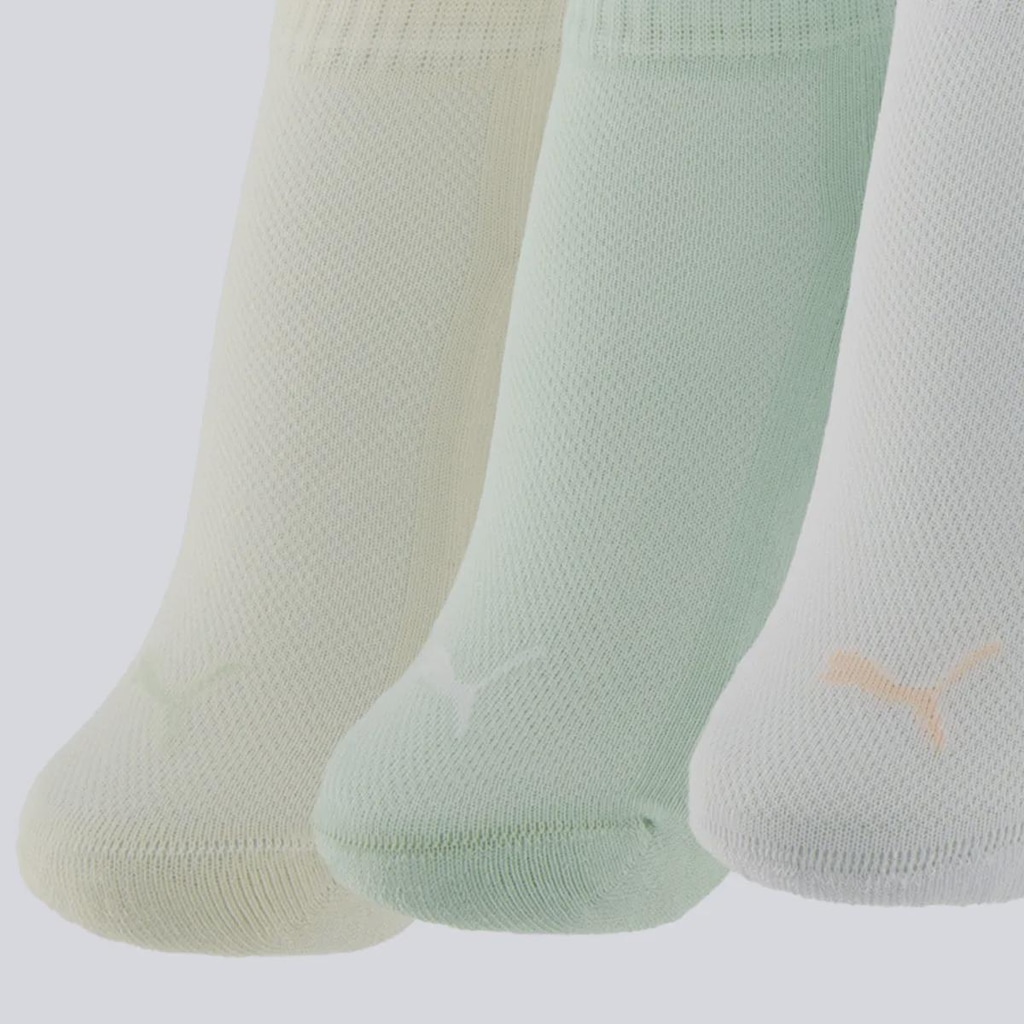 Imagem 3 do produto Kit Meia Puma Cano Baixo 3 Pares Feminina