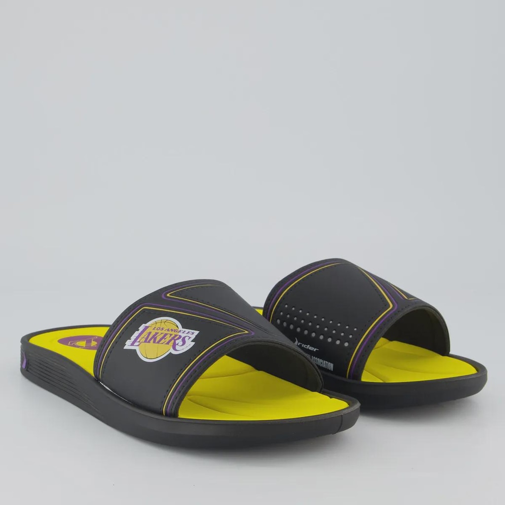 Imagem 3 do produto Chinelo Masculino Slide Pump NBA Los Angeles Lakers III Rider