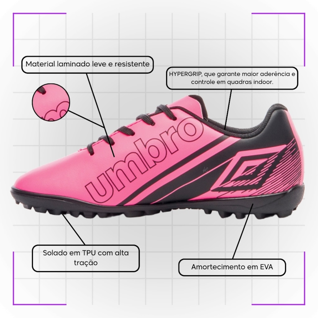 Imagem 3 do produto Chuteira Society Infantil Umbro Kick Jr