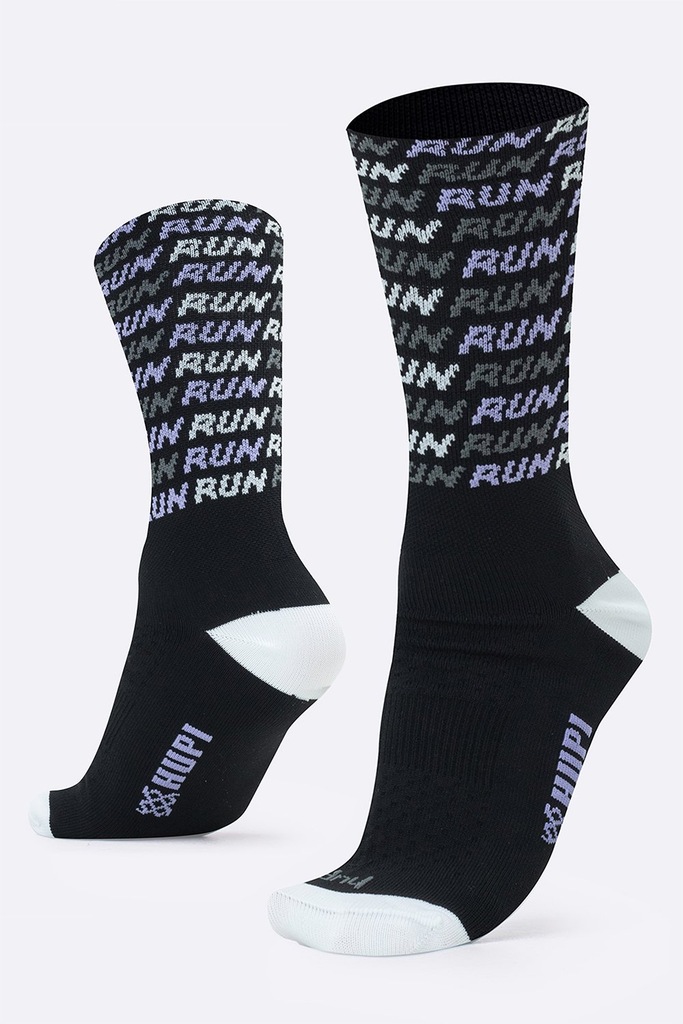 Imagem 4 do produto Meia HUPI Run Tri Preto e Roxo