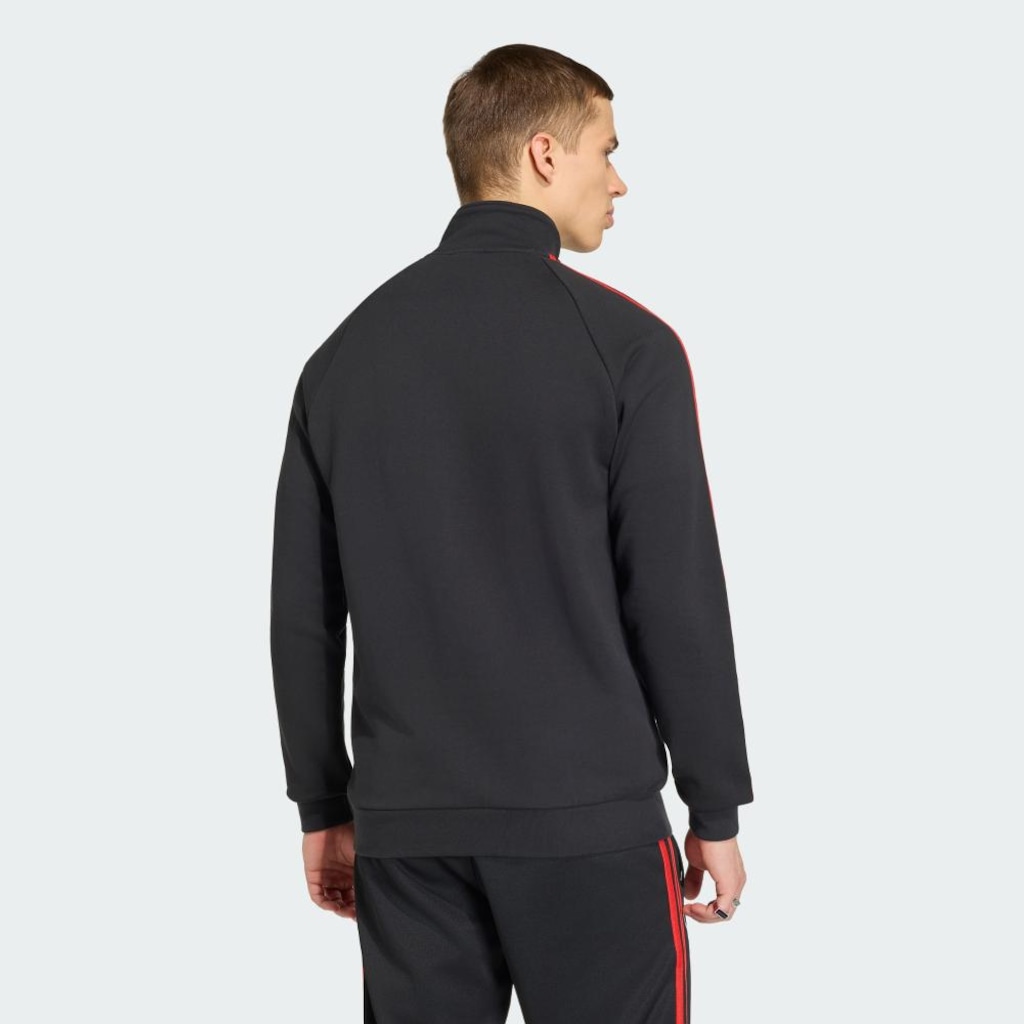 Imagem 3 do produto Blusão de Moletom Adidas CR Flamengo Originals Meio Fecho de Zíper Masculino