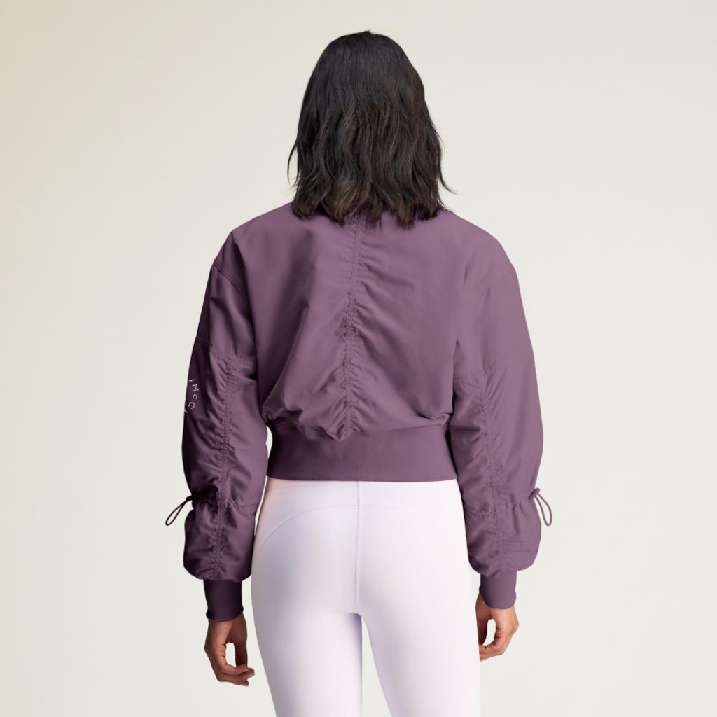 Imagem 3 do produto Jaqueta Bomber adidas Cropped de Malha TrueNature adidas by Stella McCartney Feminino