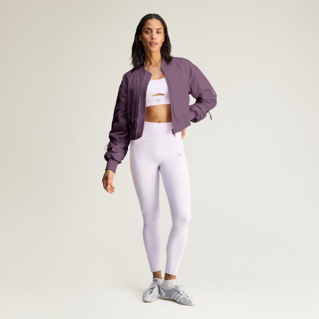 Imagem 4 do produto Jaqueta Bomber adidas Cropped de Malha TrueNature adidas by Stella McCartney Feminino