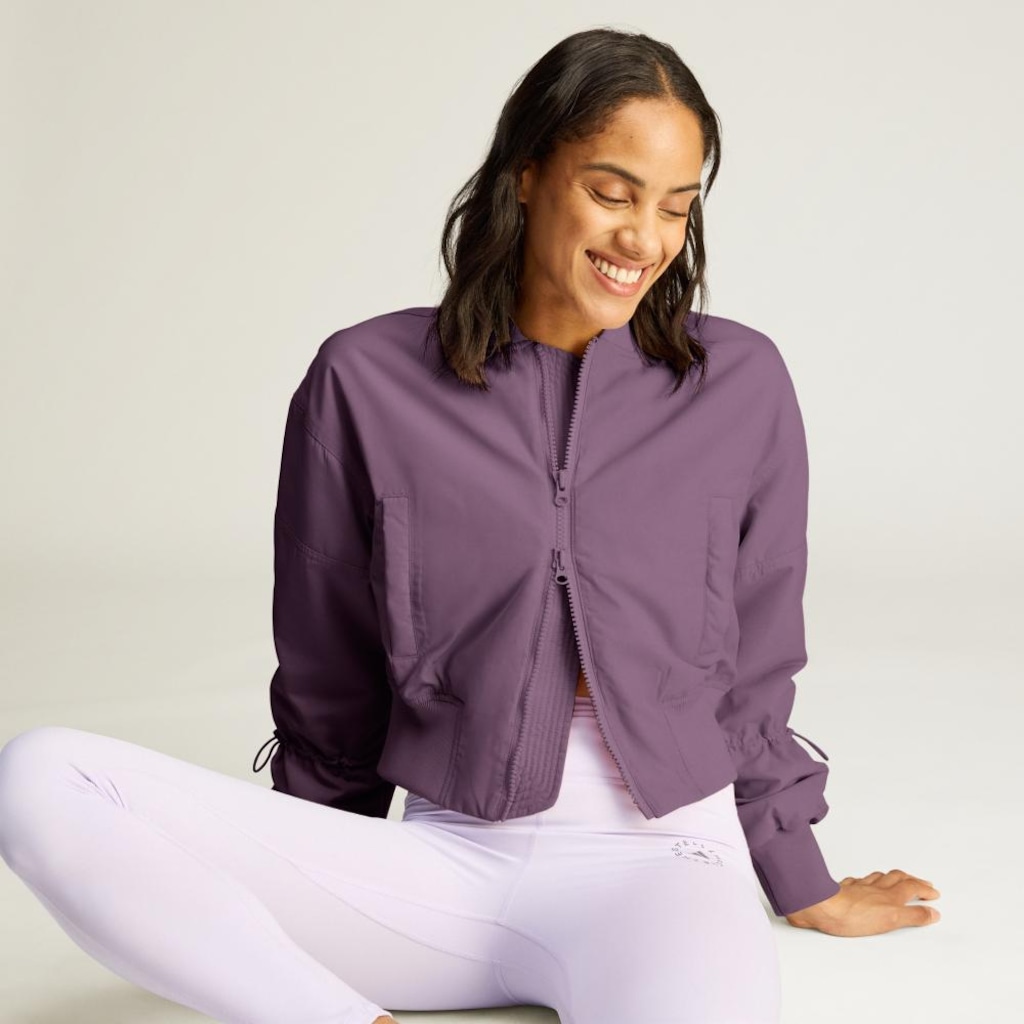 Imagem 5 do produto Jaqueta Bomber adidas Cropped de Malha TrueNature adidas by Stella McCartney Feminino