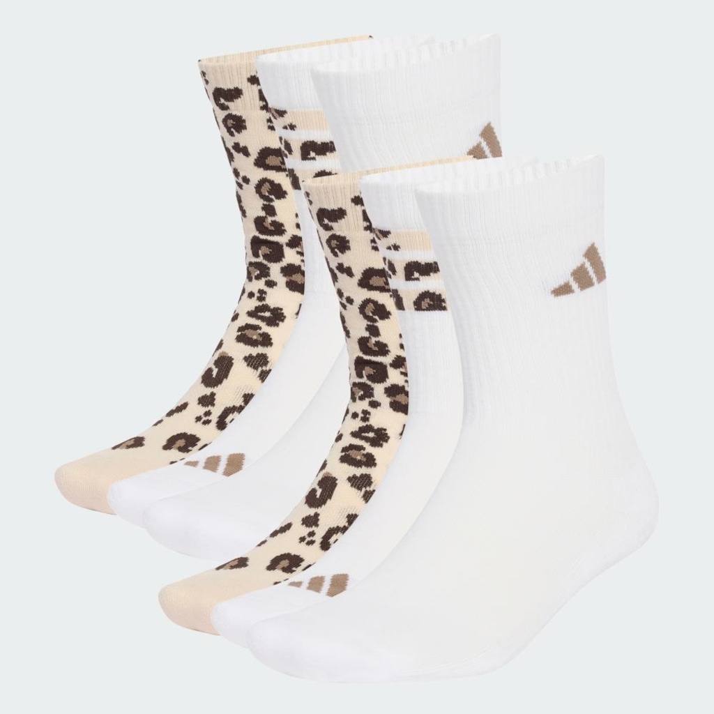 Imagem 2 do produto Meia Adidas Leopardo - 3 Pares - Unissex