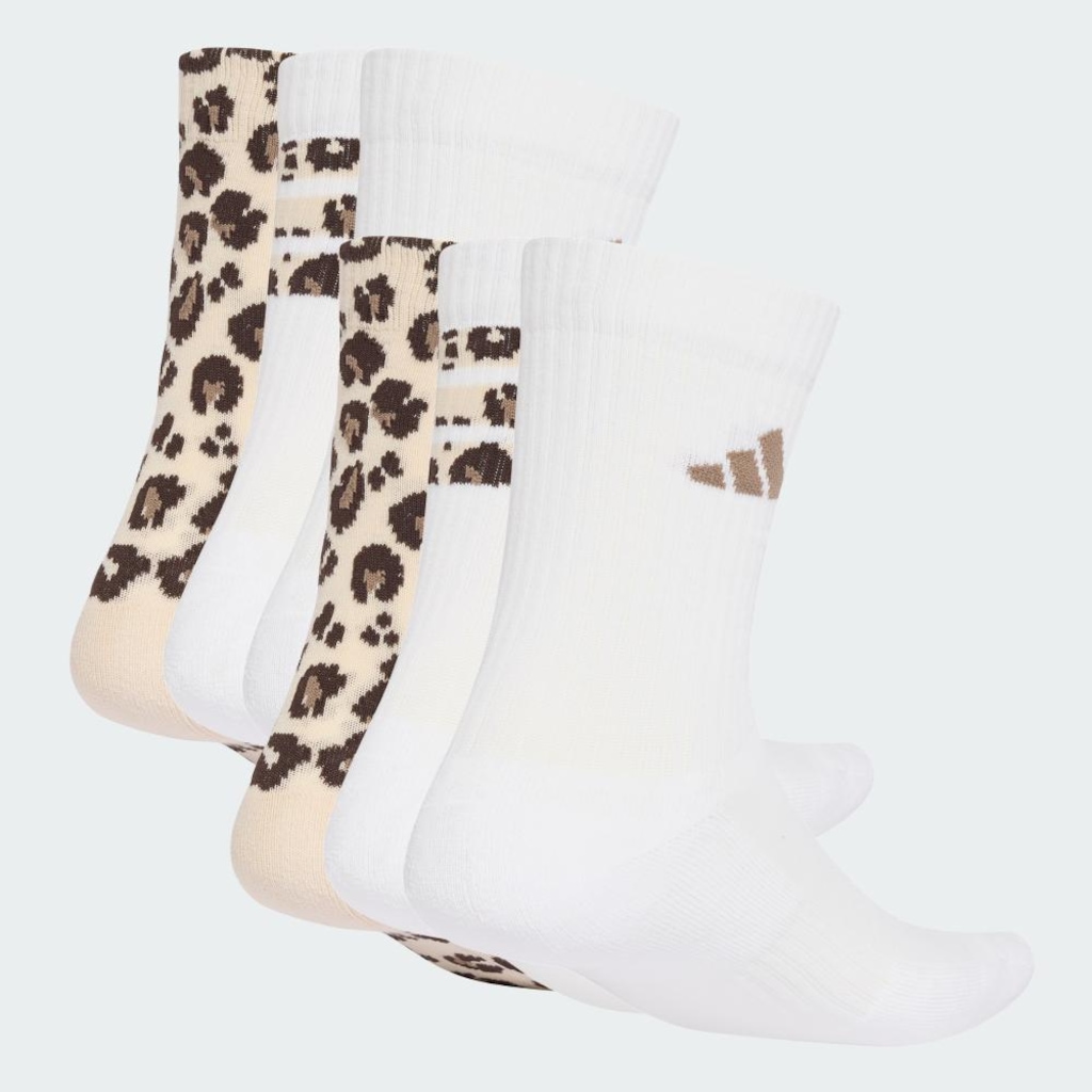Imagem 4 do produto Meia Adidas Leopardo - 3 Pares - Unissex