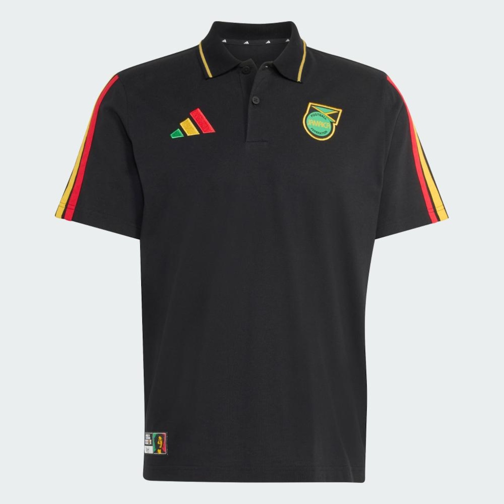 Imagem 2 do produto Camisa Polo Adidas Jamaica x Bob Marley DNA Masculina