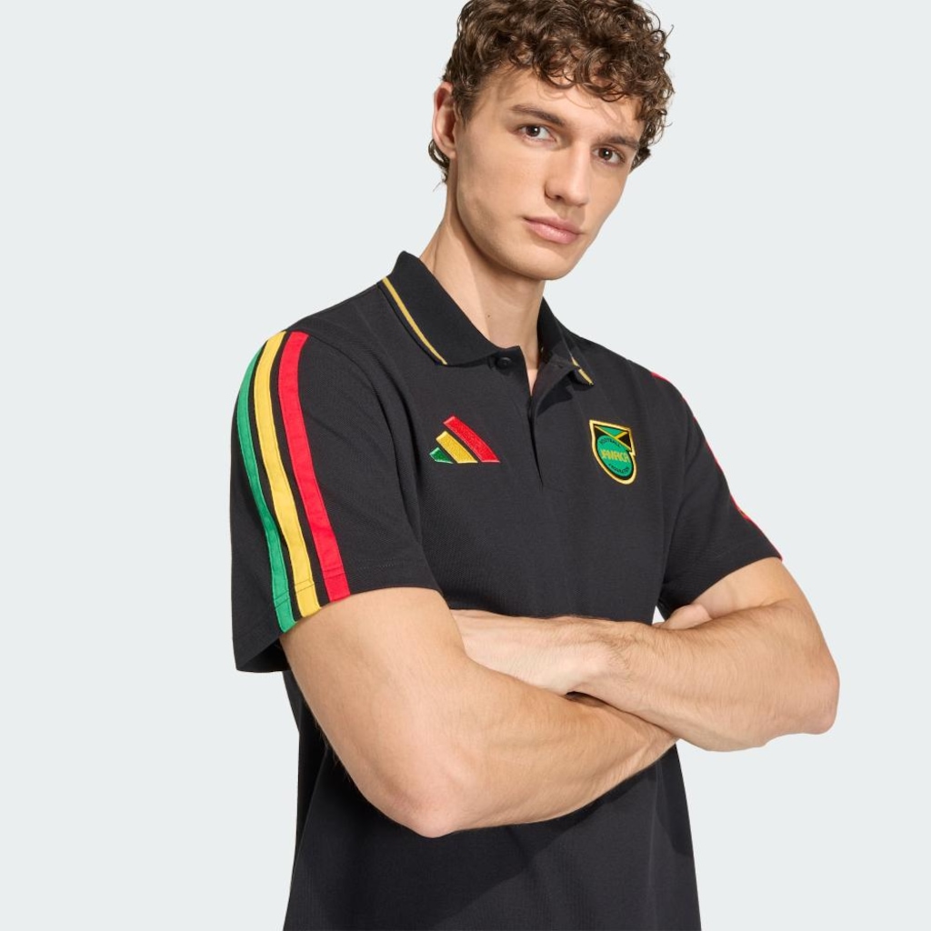 Imagem 5 do produto Camisa Polo Adidas Jamaica x Bob Marley DNA Masculina