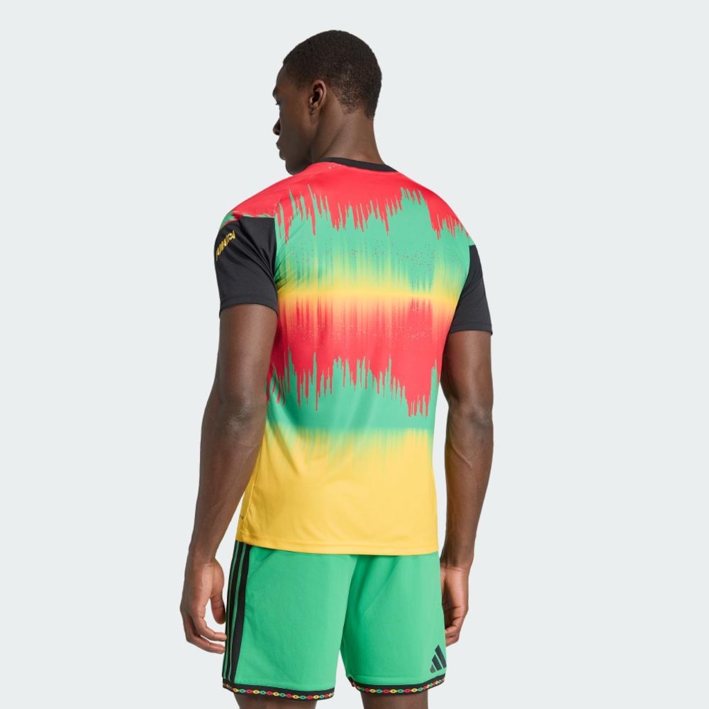 Imagem 3 do produto Camisa I Pré-Jogo Jamaica 26/27 x Bob Marley Adidas Masculina