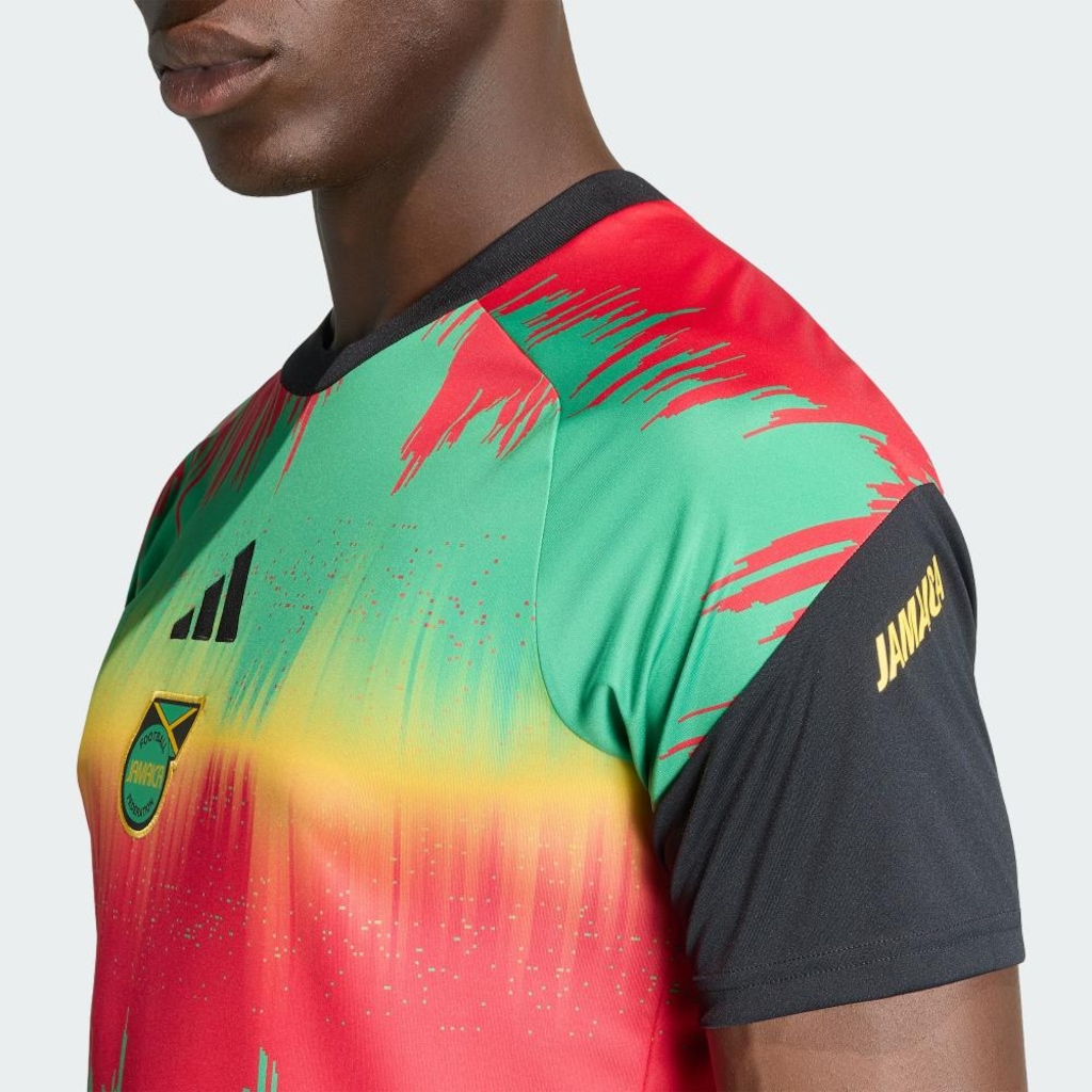 Imagem 5 do produto Camisa I Pré-Jogo Jamaica 26/27 x Bob Marley Adidas Masculina