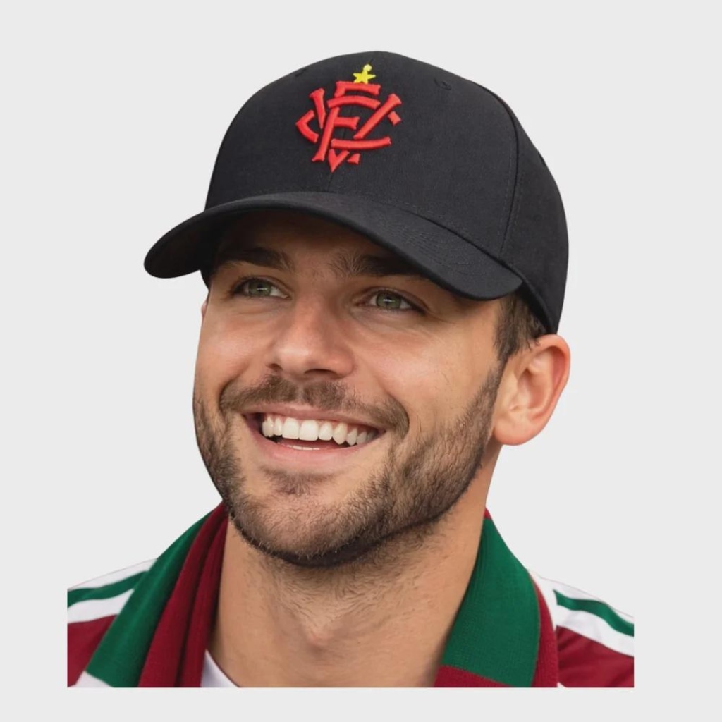 Imagem 2 do produto Boné SuperCap Vitória Bordado Frontal Microfibra Adulto