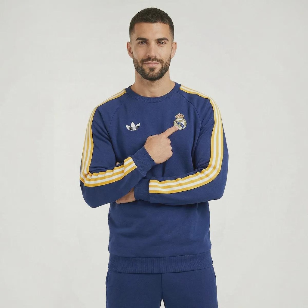 Imagem 2 do produto Blusão Moletom Masculino Real Madrid Originals adidas