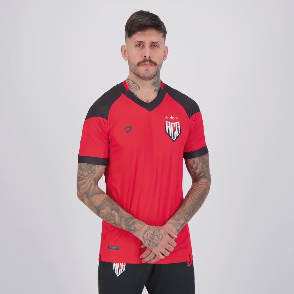 Imagem 2 do produto Camisa Dragão Premium Atlético Goianiense Treino Comissão 2024 FutFanatics Masculina