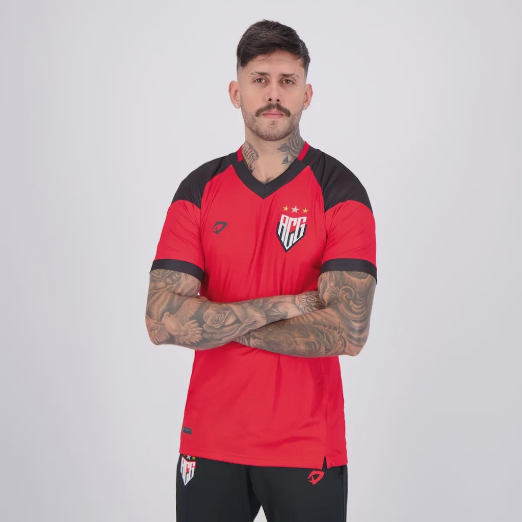 Imagem 3 do produto Camisa Dragão Premium Atlético Goianiense Treino Comissão 2024 FutFanatics Masculina