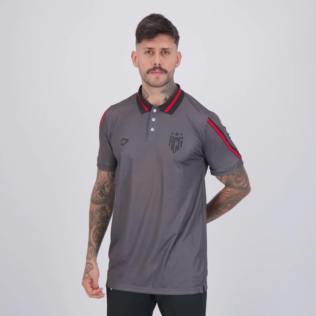 Imagem 3 do produto Camiseta Polo Dragão Premium Atlético Goianiense BC 2024 FutFanatics Masculina