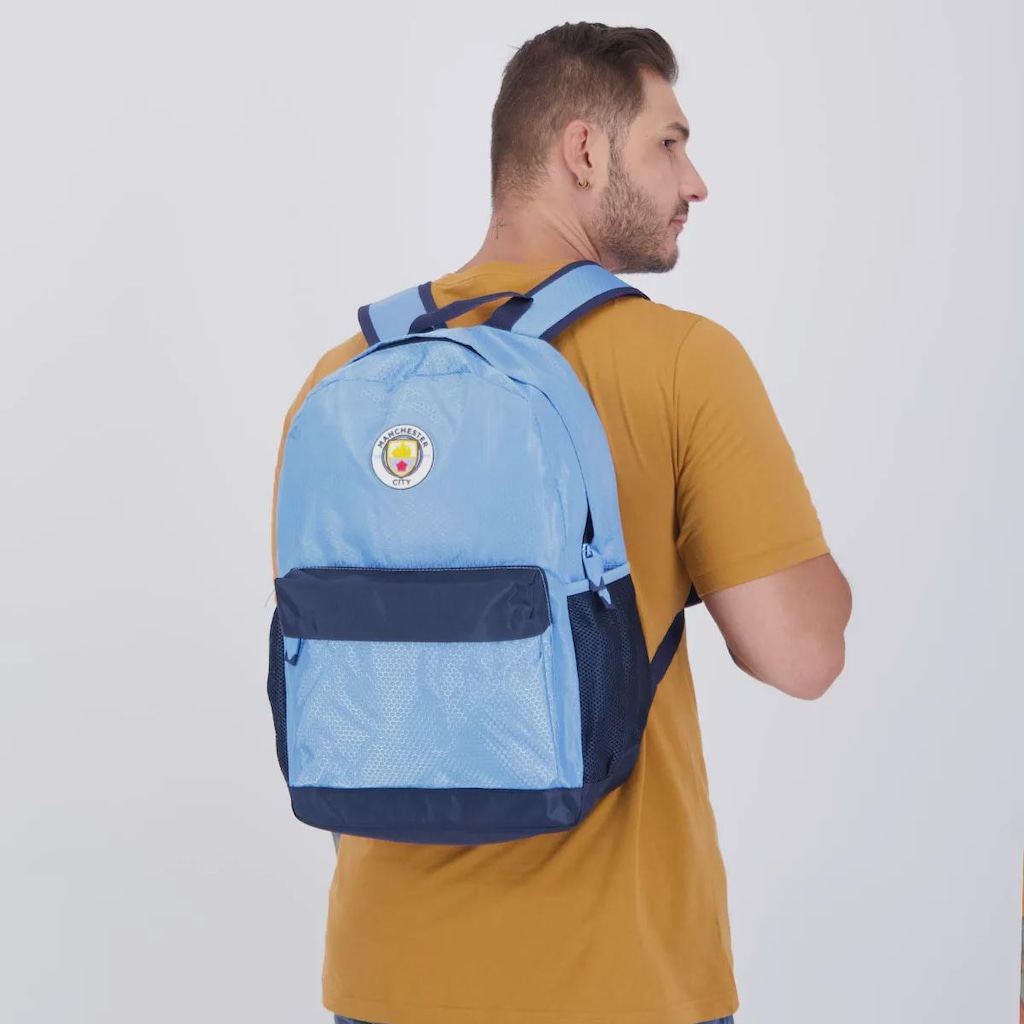 Imagem 2 do produto Kit do Manchester City Mochila e Estojo FutFanatics Masculino