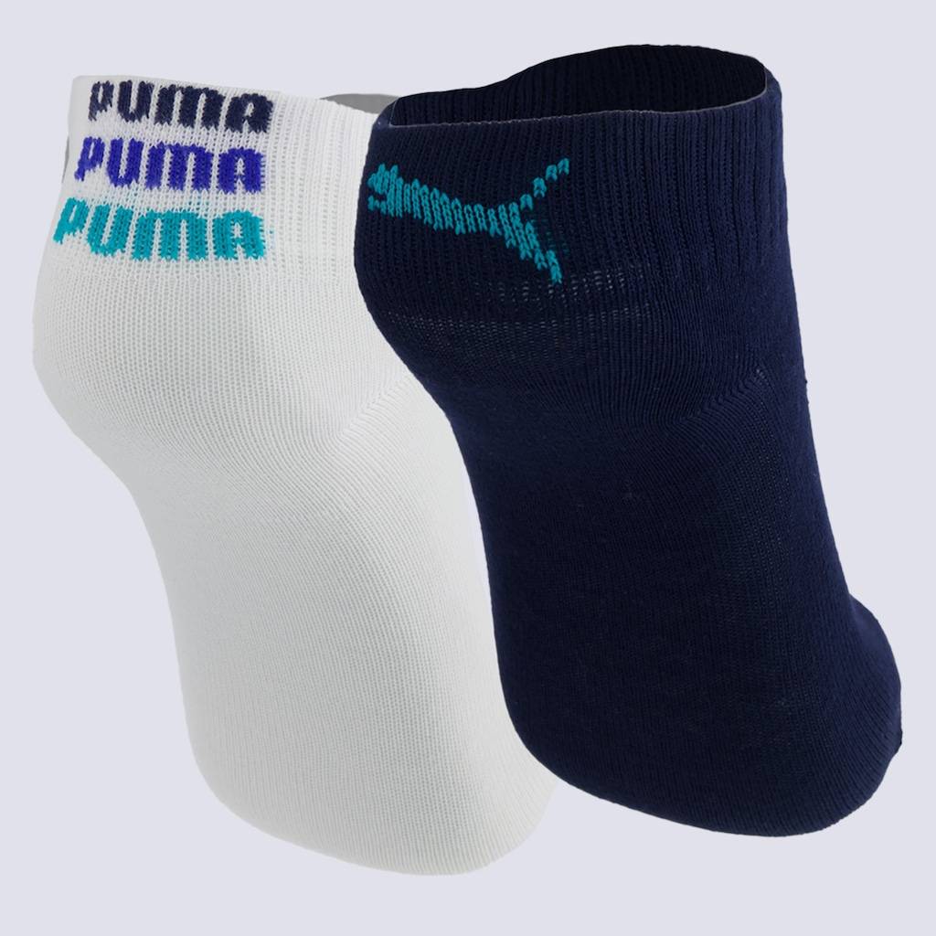 Imagem 2 do produto Kit Meia Cano Baixo 2 Pares Infantil Puma