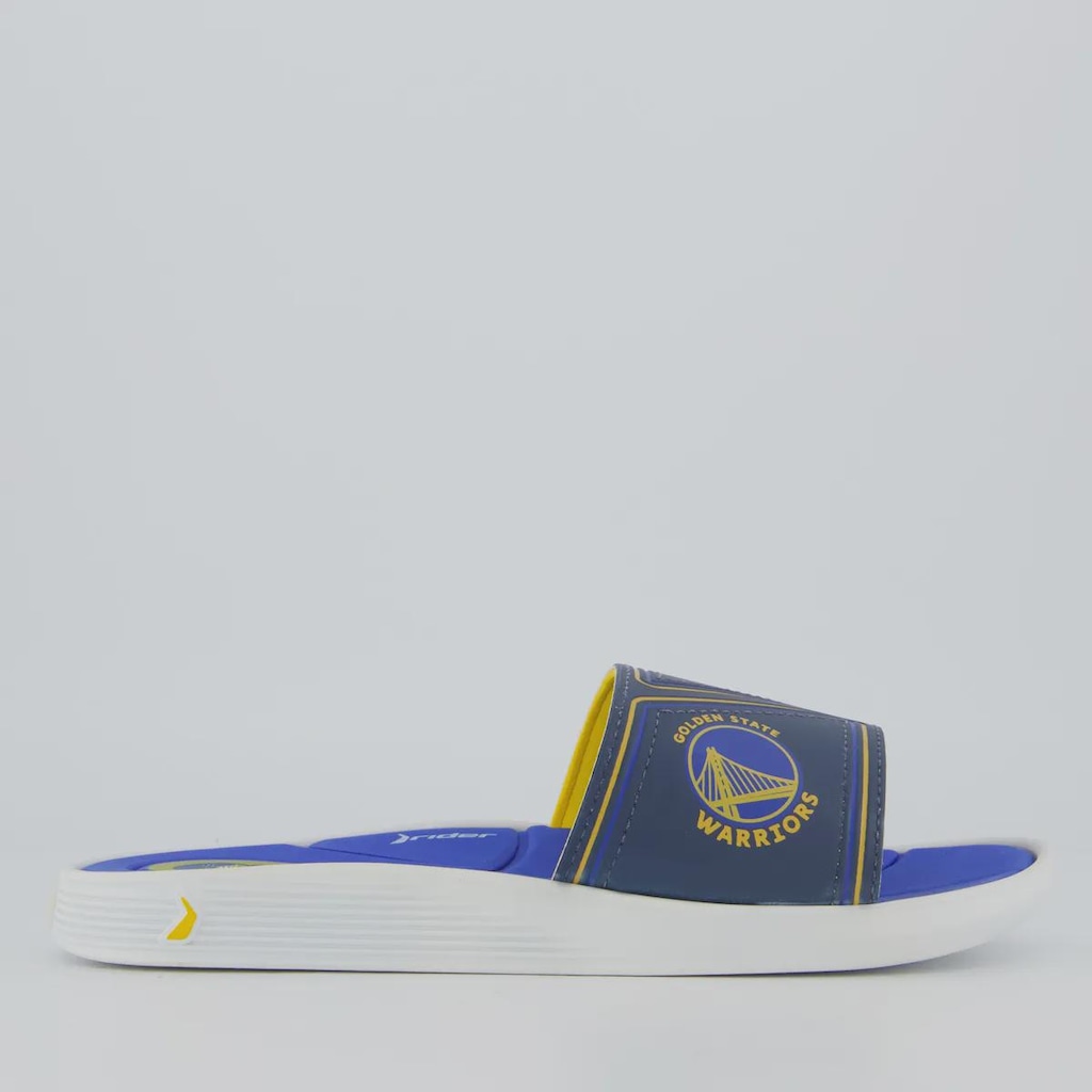 Imagem 2 do produto Chinelo Masculino Slide Pump NBA Golden State Warriors III Rider