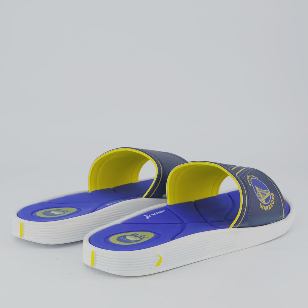 Imagem 4 do produto Chinelo Masculino Slide Pump NBA Golden State Warriors III Rider