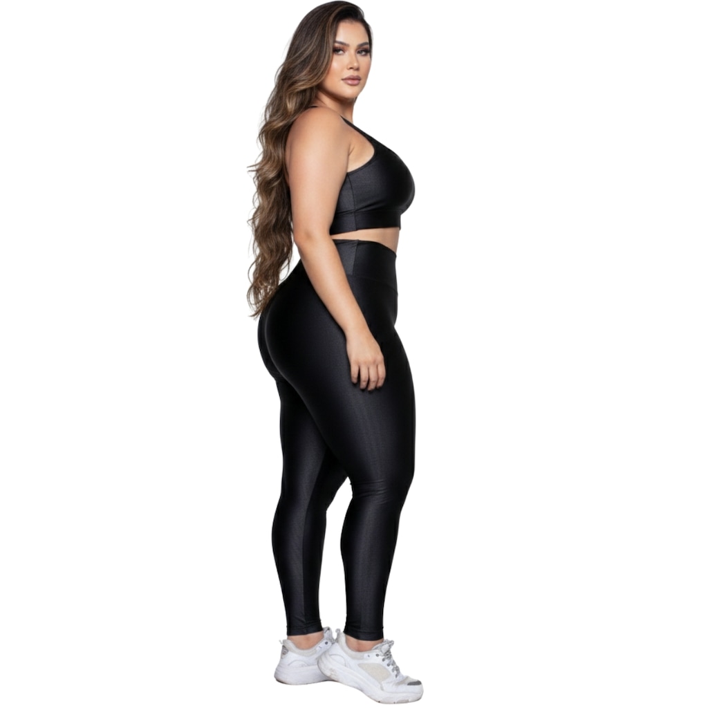 Imagem 2 do produto Conjunto Fitness Plus Size Top e Calça New Zig 3D Vekyo